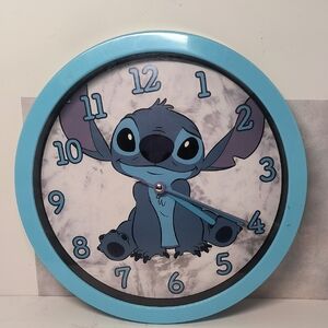 Disney Lilo & Stitch Seated Cute Stitch 10" Wall Clock Analog Display